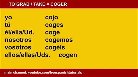 coger traduction|what does cojer mean.